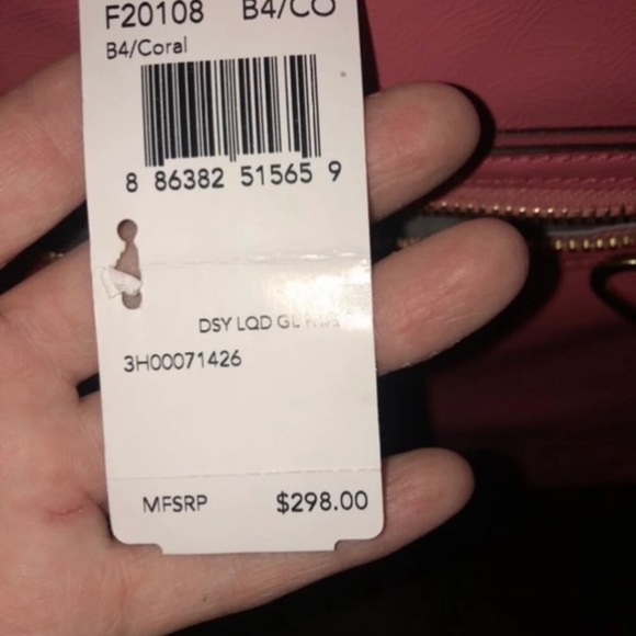 NWT Coach Daisy leather convertible purse Coral Crossbody purse bag - Picture 10 of 12